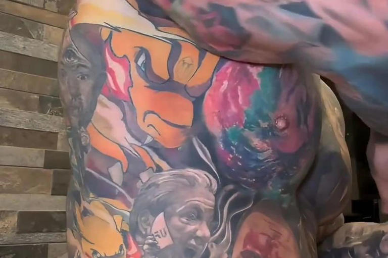 'Fish and rice cakes' guy unrecognisable after £117k tattoo splurge ...