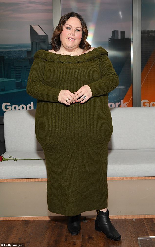 This Is Us actress Chrissy Metz models tight green dress nearly one year  after 100lb weight loss