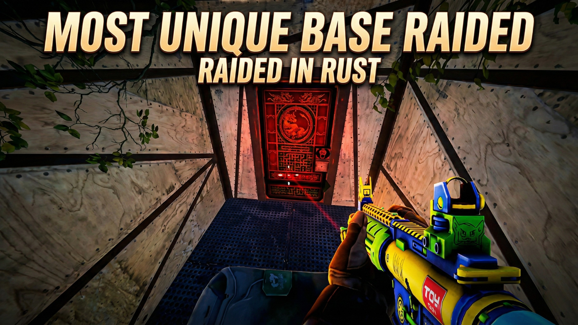 Exploring a truly unique base layout during a solo raid