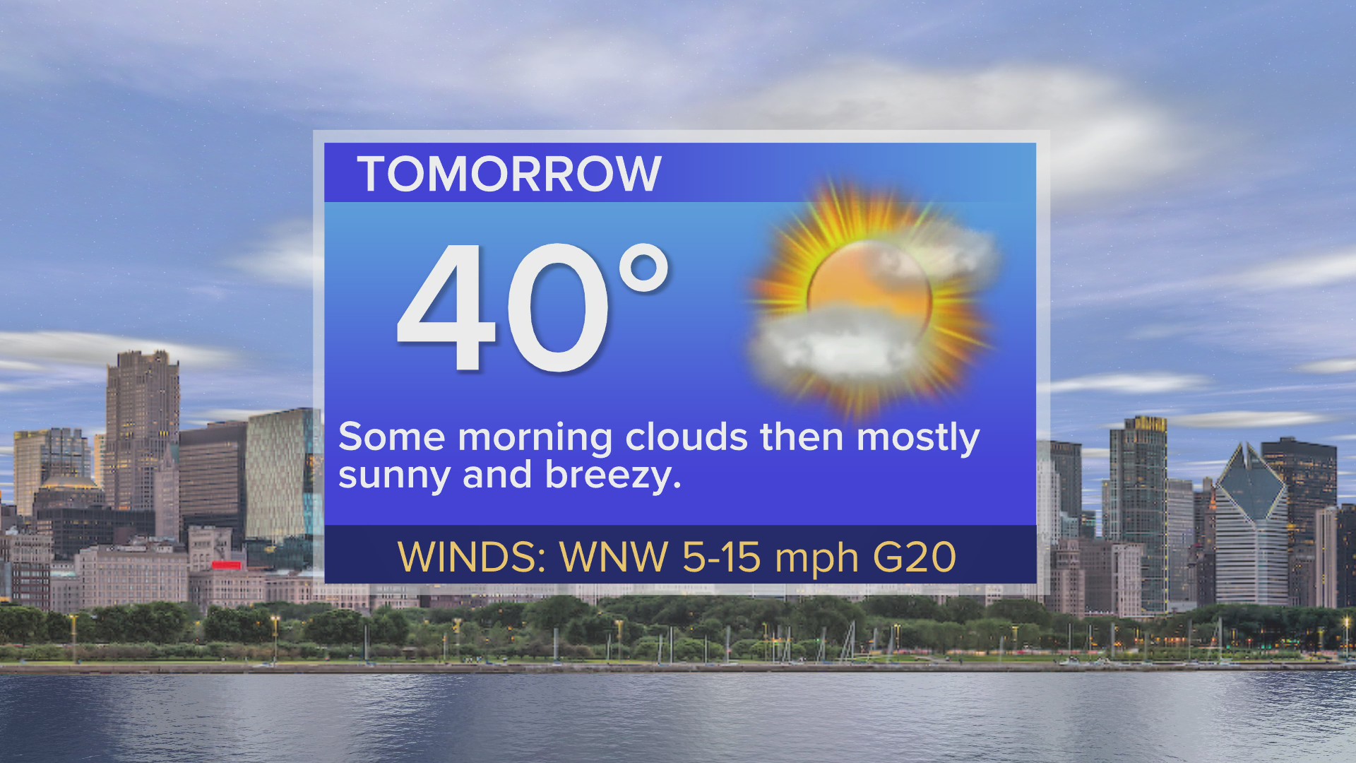 Wednesday: A modest temperature downturn but still warmer than normal