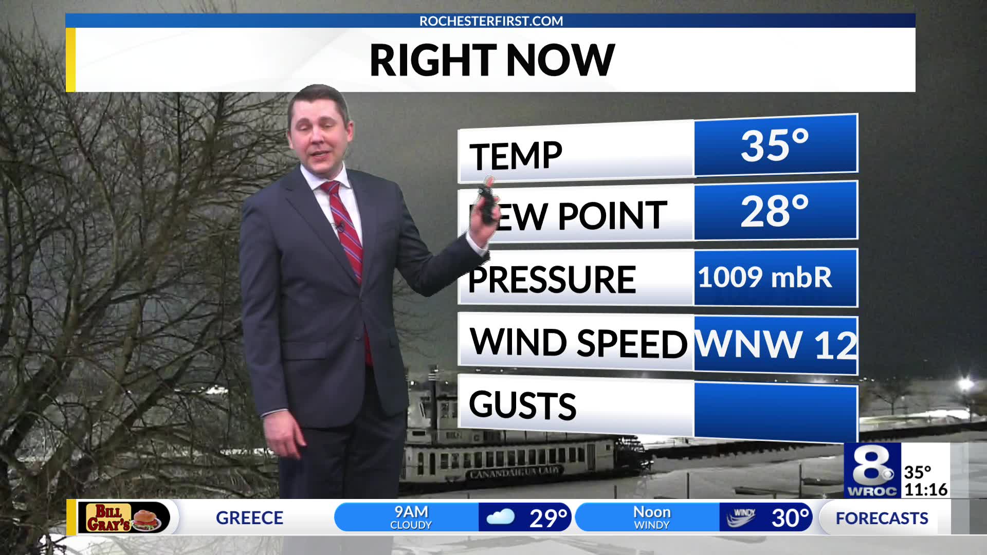 Rochester's Tuesday overnight weather forecast
