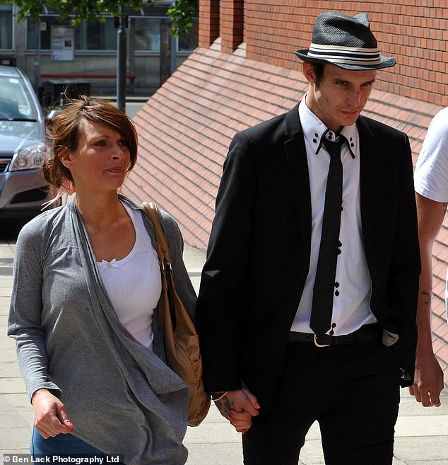 Sarah Aspin, 47, who went on to have a relationship with  Fielder-Civil, was found dead at her modest council house in Leeds, West Yorks on Saturday (pair pictured together in 2011)  