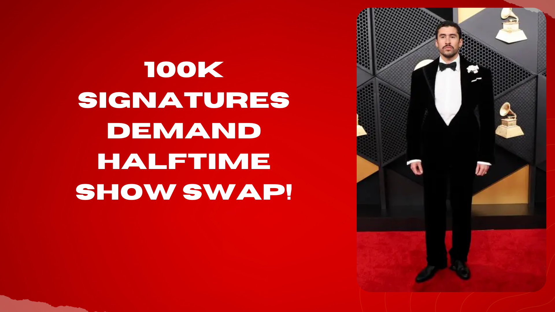 100k signatures demand halftime show swap!