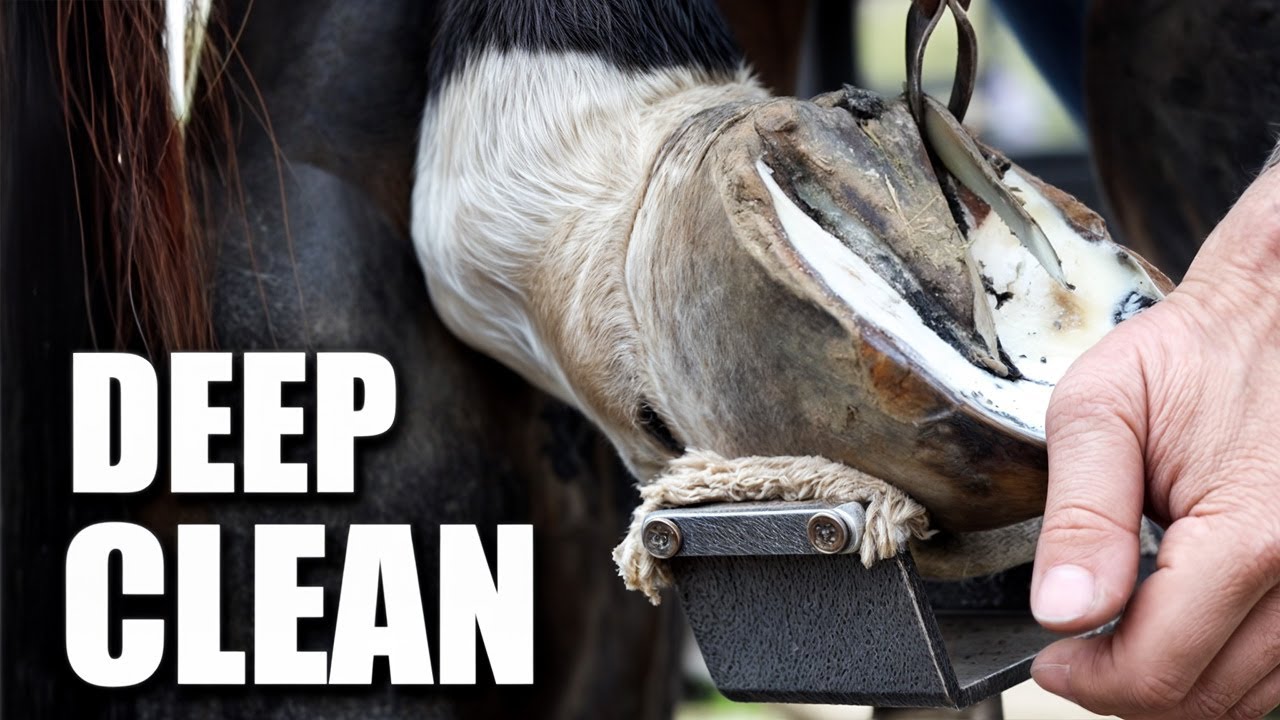 Hoof cleaning that hits different farrier ASMR compilation