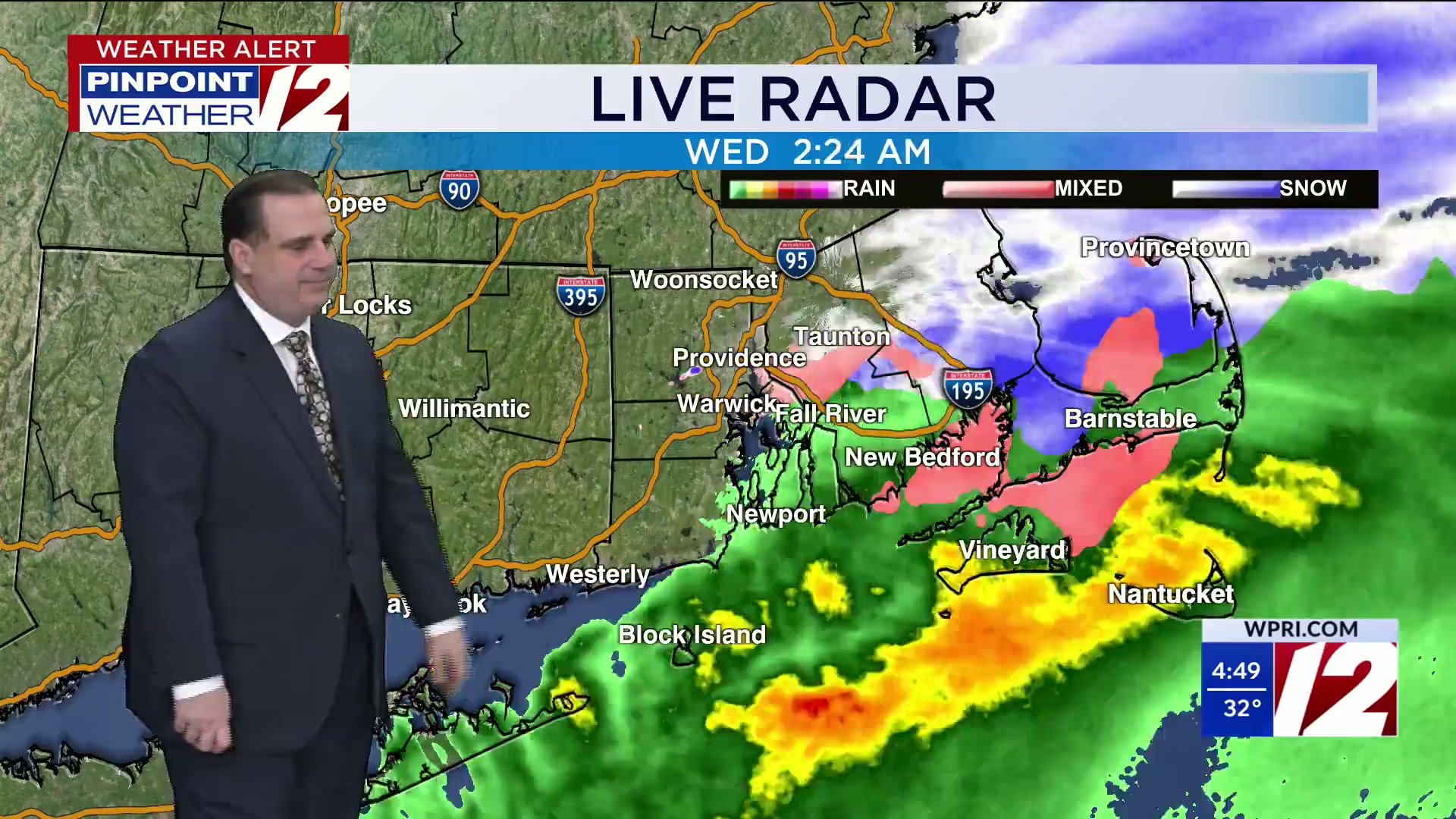 WPRI 12 weather forecast for 2/11/26: Slick spots this morning; sunny ...