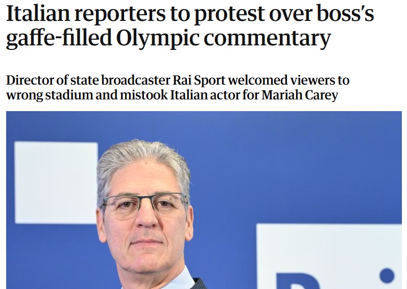 Le gaffe di Petrecca sul Guardian.