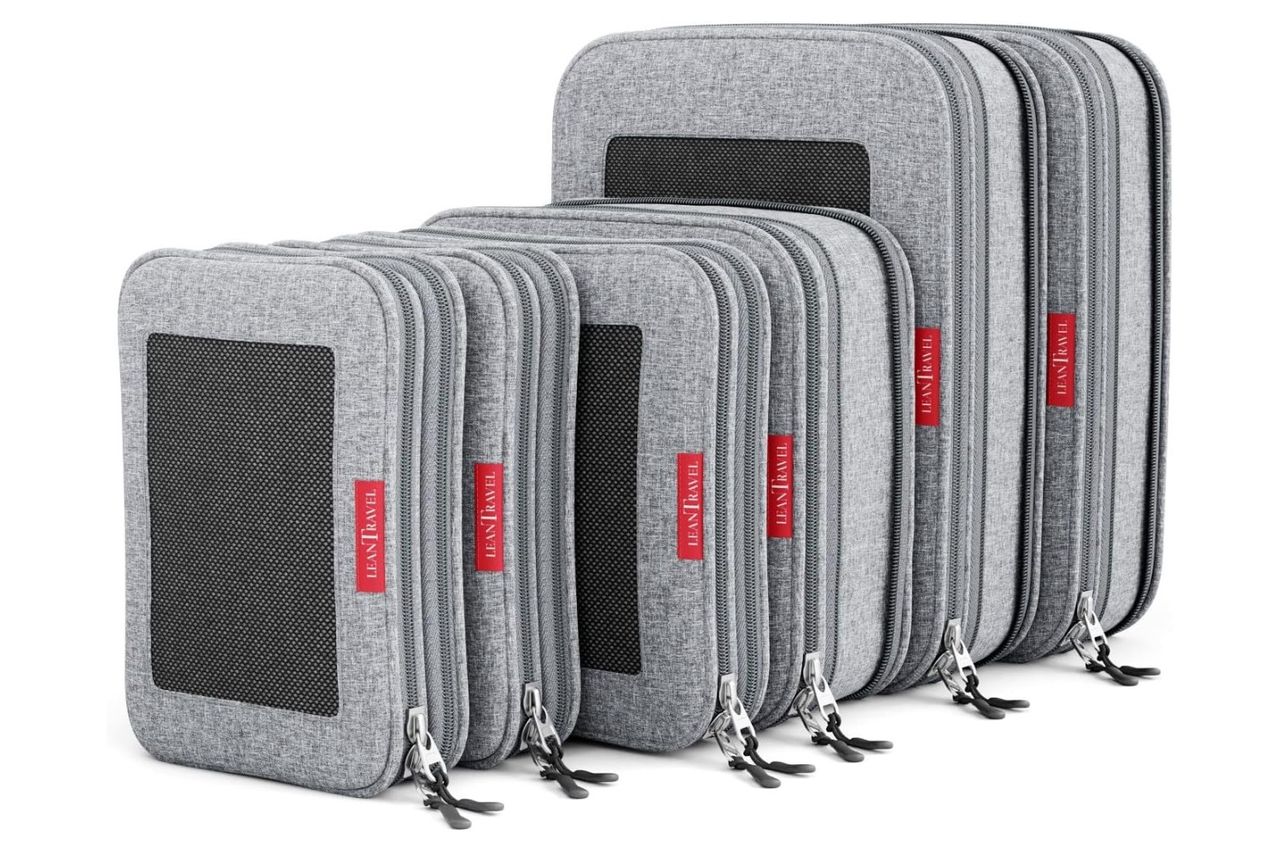 lean travel premium compression packing cubes for travel