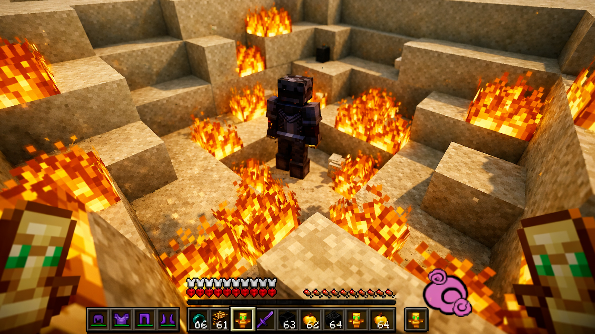 Practicing combat with a Minecraft tier tester