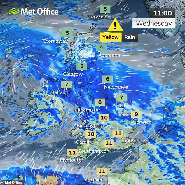 Britain braces for heavy snow after 40 days of rain: Met Office warns ...