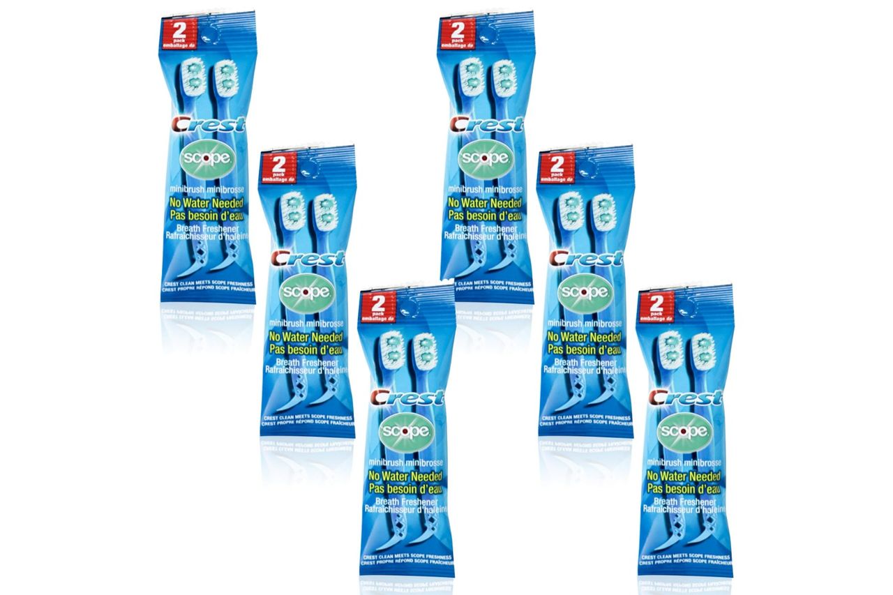 crest scope mini brushes disposable toothbrush