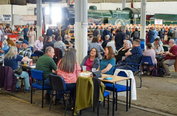 All aboard for Rail Ale 2026 in Barrow Hill Roundhouse where live music ...