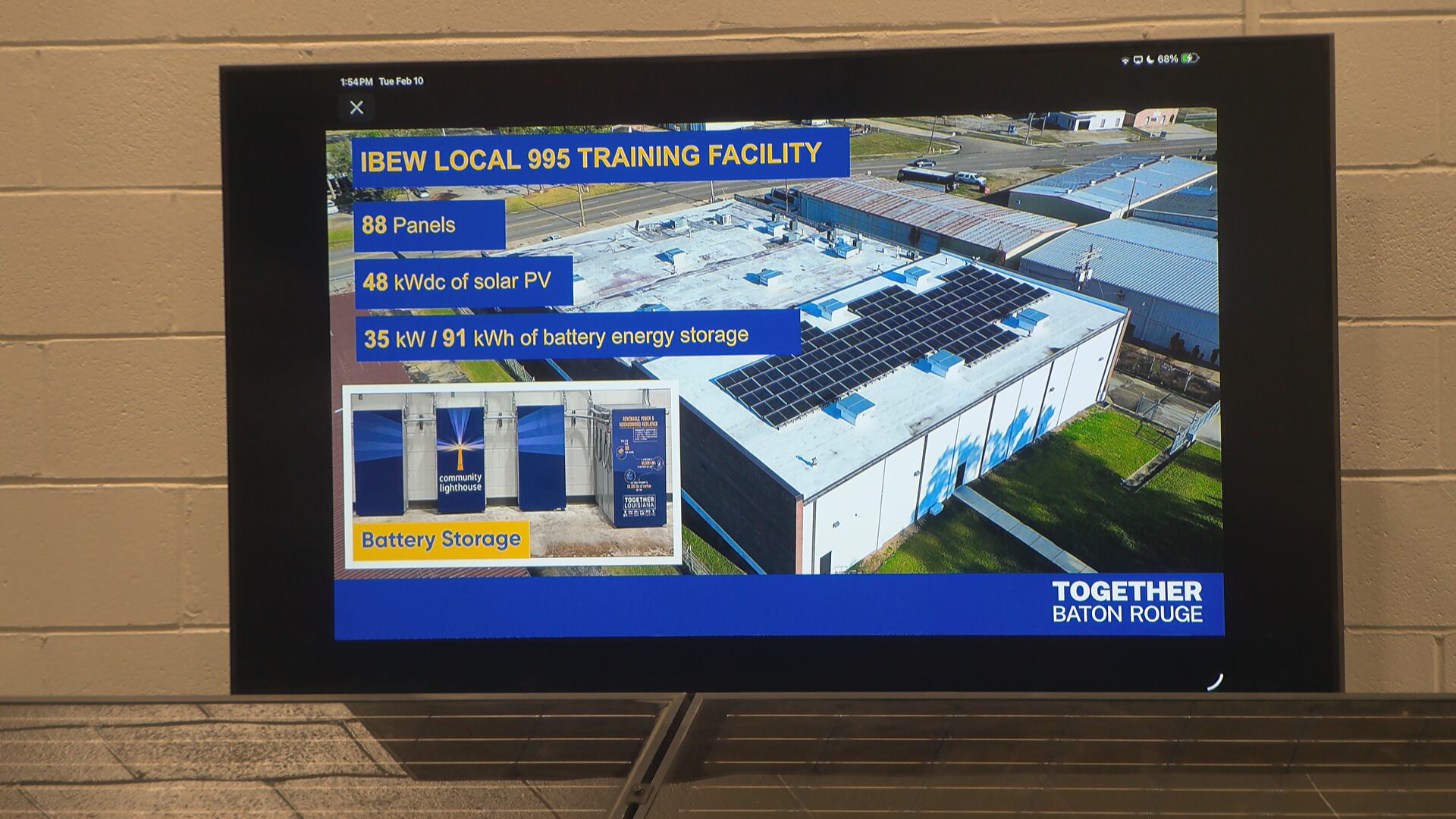 Baton Rouge unveils solar microgrid to provide power during disasters