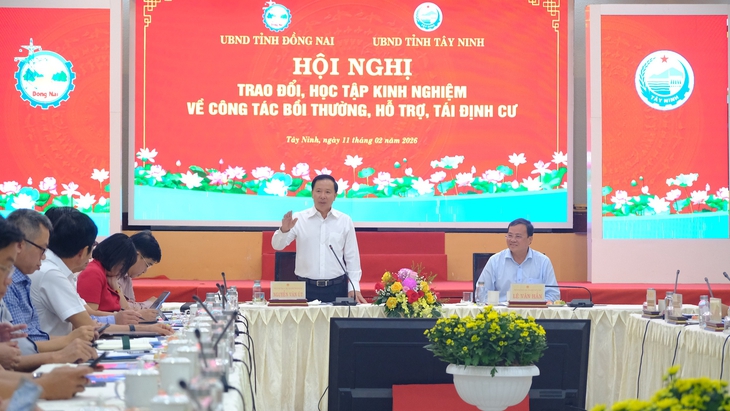 Tây Ninh nhờ Đồng Nai hỗ trợ đá xây dựng trong buổi trao đổi kinh nghiệm giải phóng mặt bằng