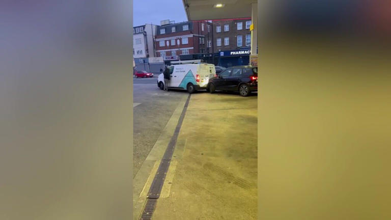 Drunk driver rams into fence and bus in road rage