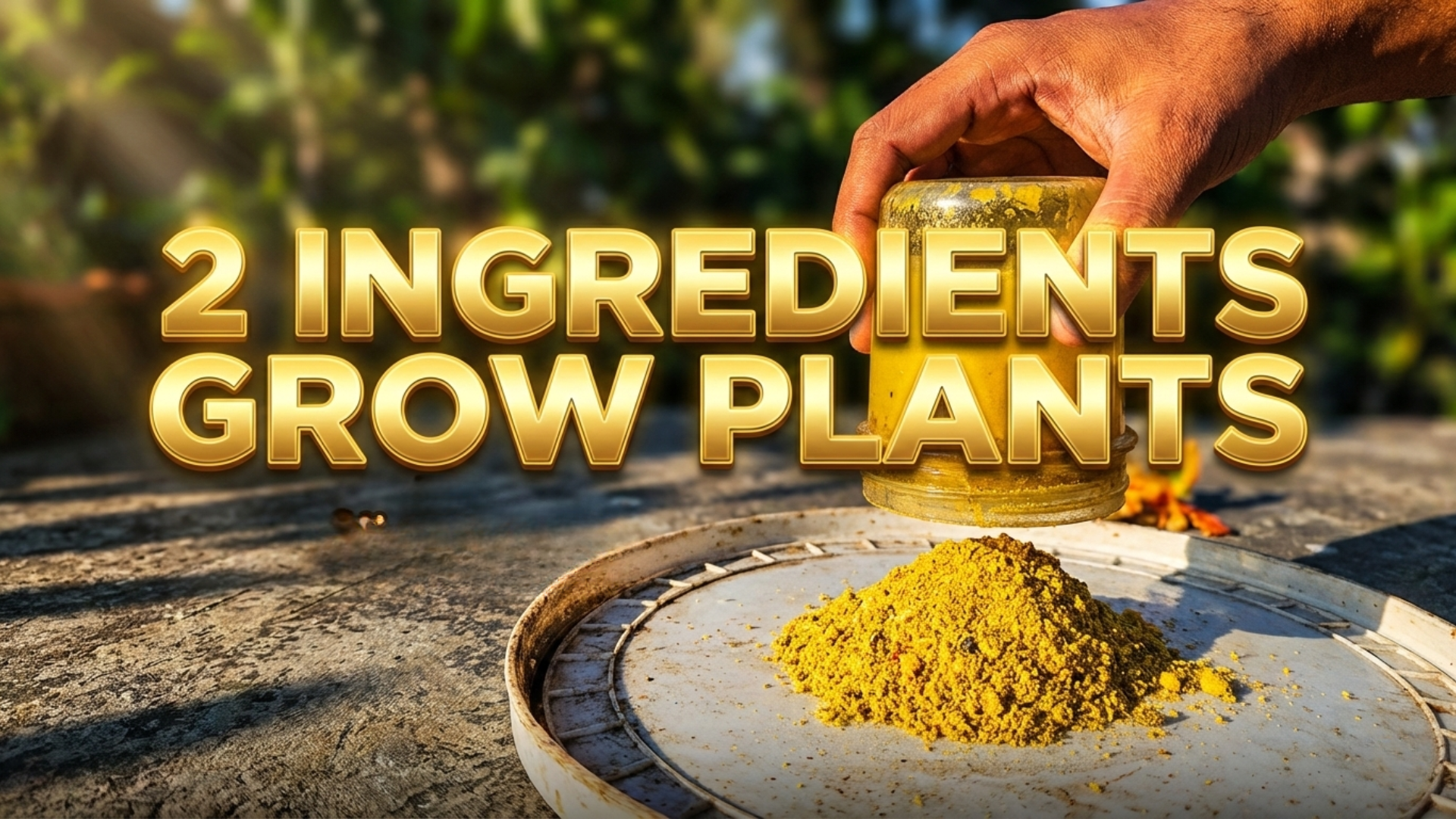 Faster plant growth with these 2 simple ingredients