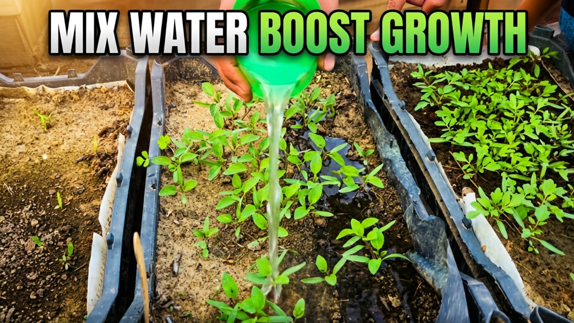 Transform your seedlings with this powerful water mix