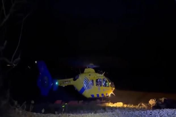 Major rescue operation after climber seriously injured from cliff fall