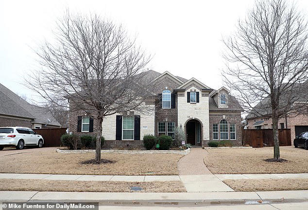 Lucy was visiting her father, Kris Harrison, who lives in Texas (Pictured: Kris Harrison's home)
