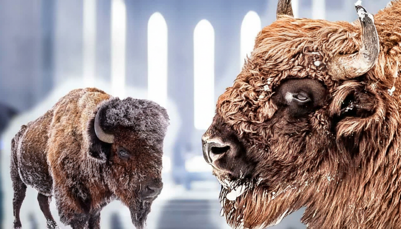 El bisonte estuvo a punto de desaparecer