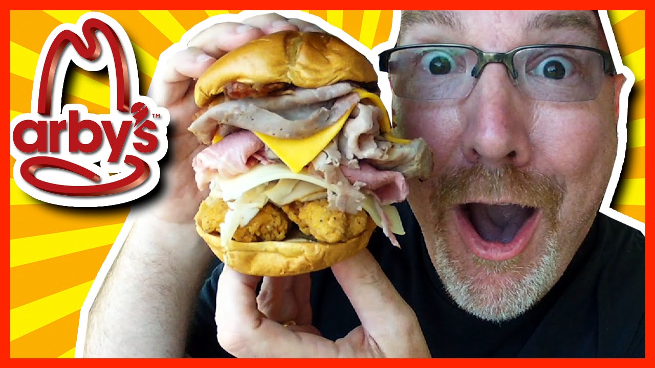 Arby's meat mountain review 17oz sandwich and drive-thru experience