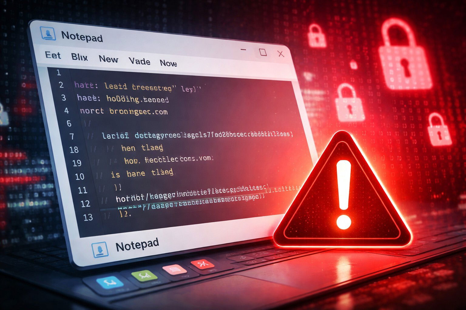 Blocco note, le funzioni extra causano un bug di sicurezza