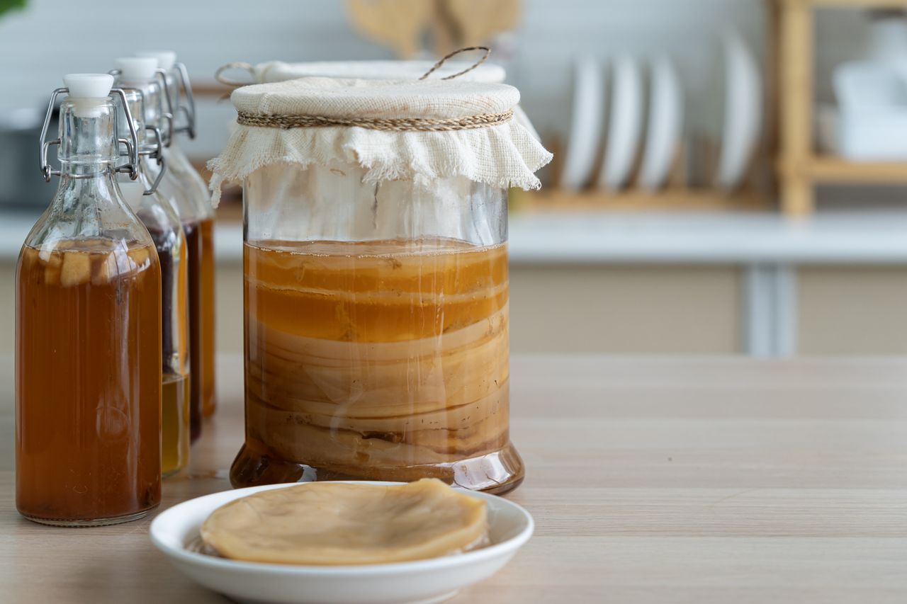 An image of kombucha