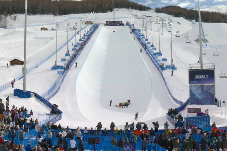Winter Olympics commentator cries out as medics rush to check on ...