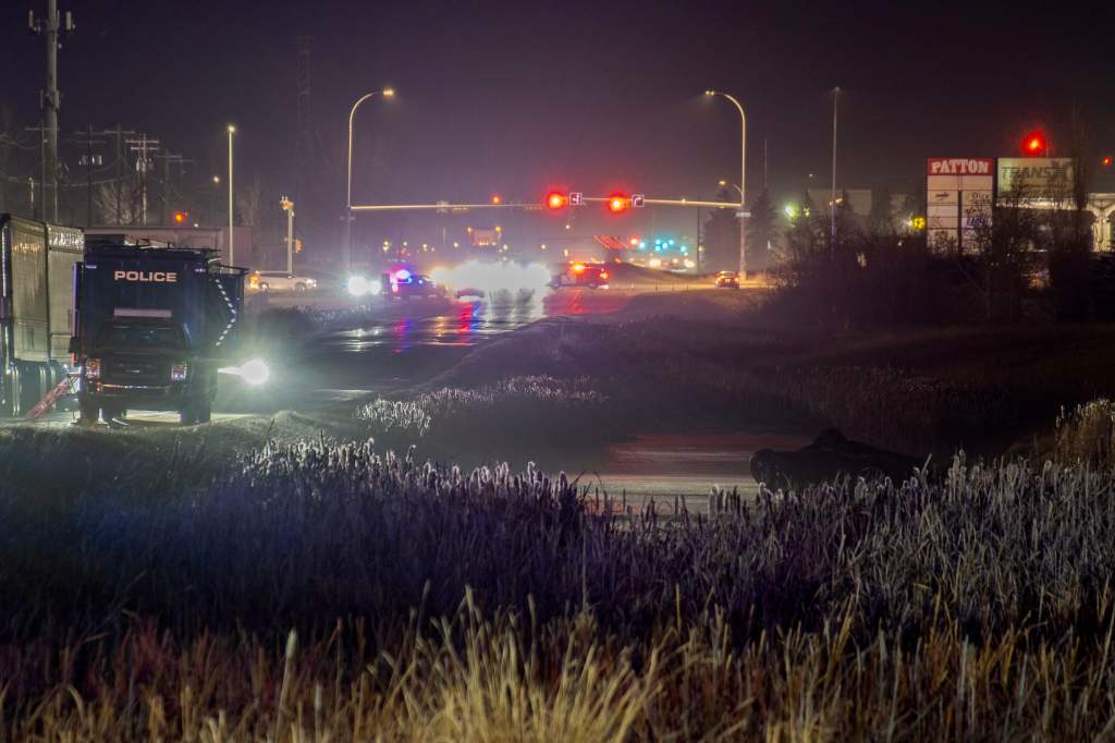 Police investigate fatal crash just east of Calgary