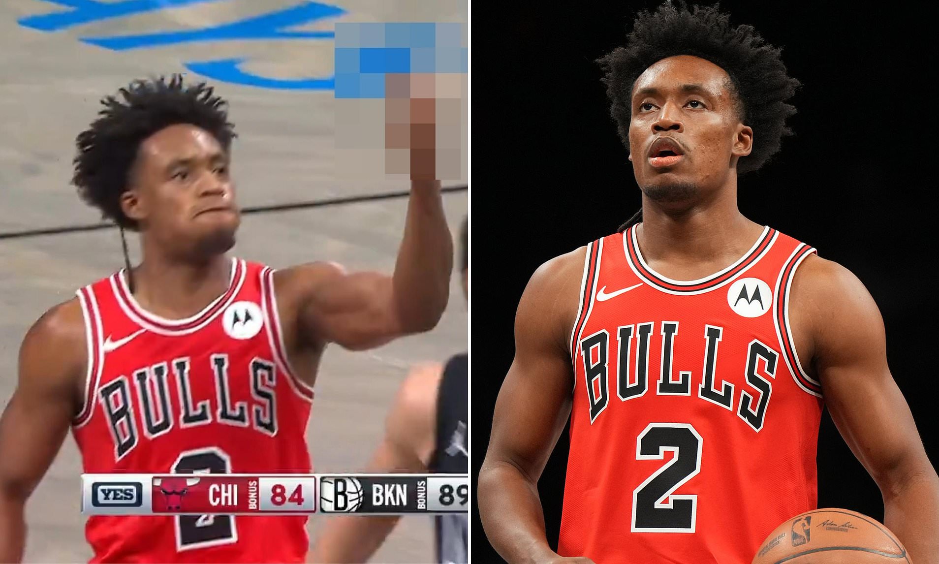 Chicago Bulls star is slapped with hefty fine for flipping off