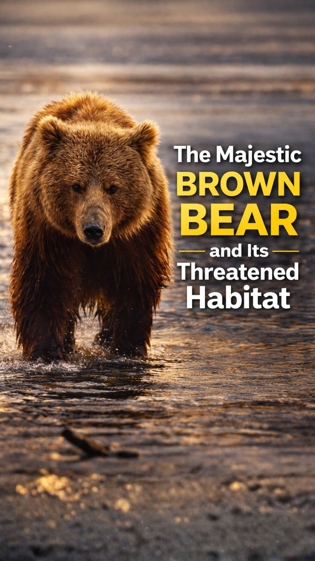 The Majestic Brown Bear And Its Threatened Habitat