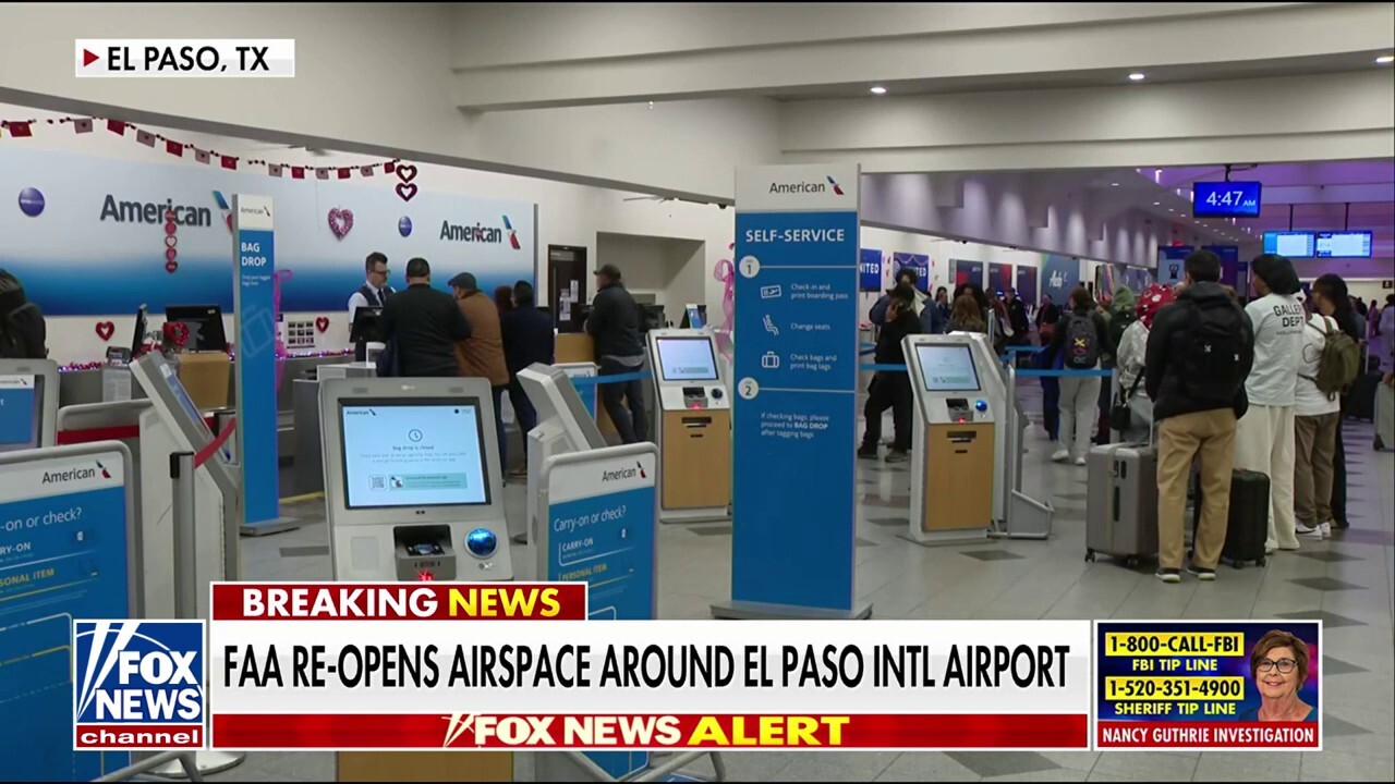 FAA re-opens airspace around El Paso airport<br><br>