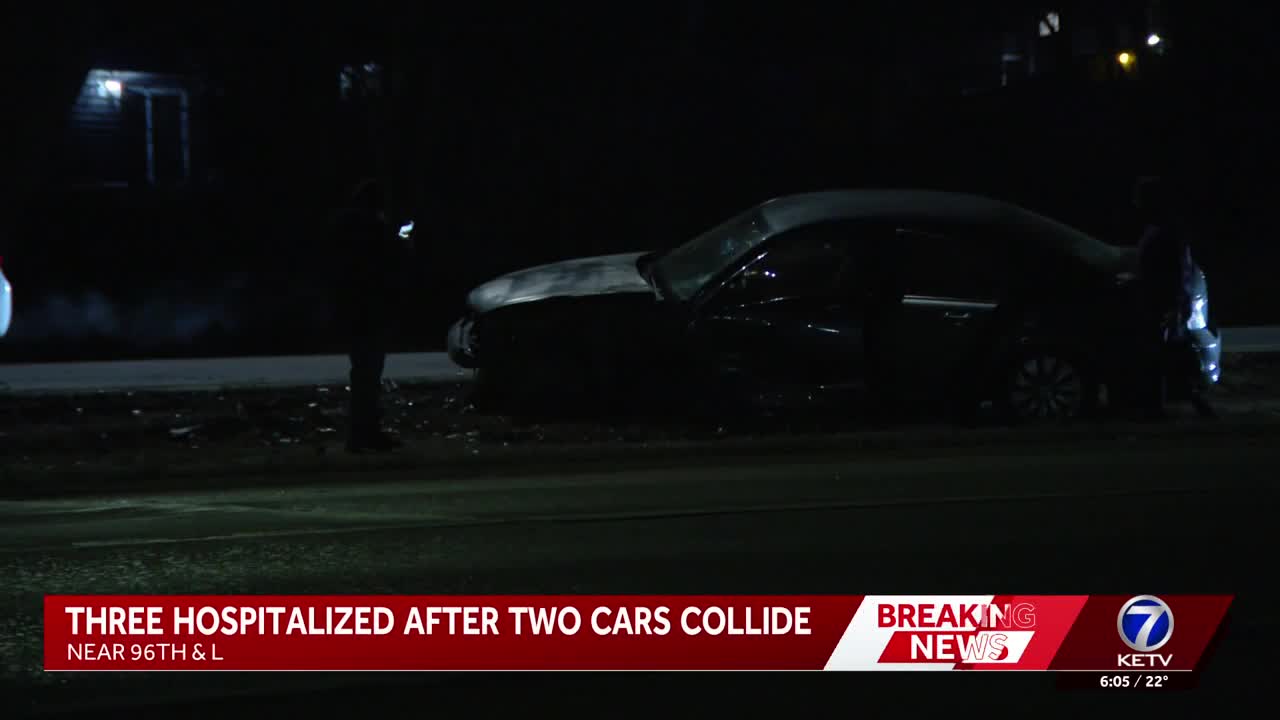 Two-car crash left three people seriously hurt