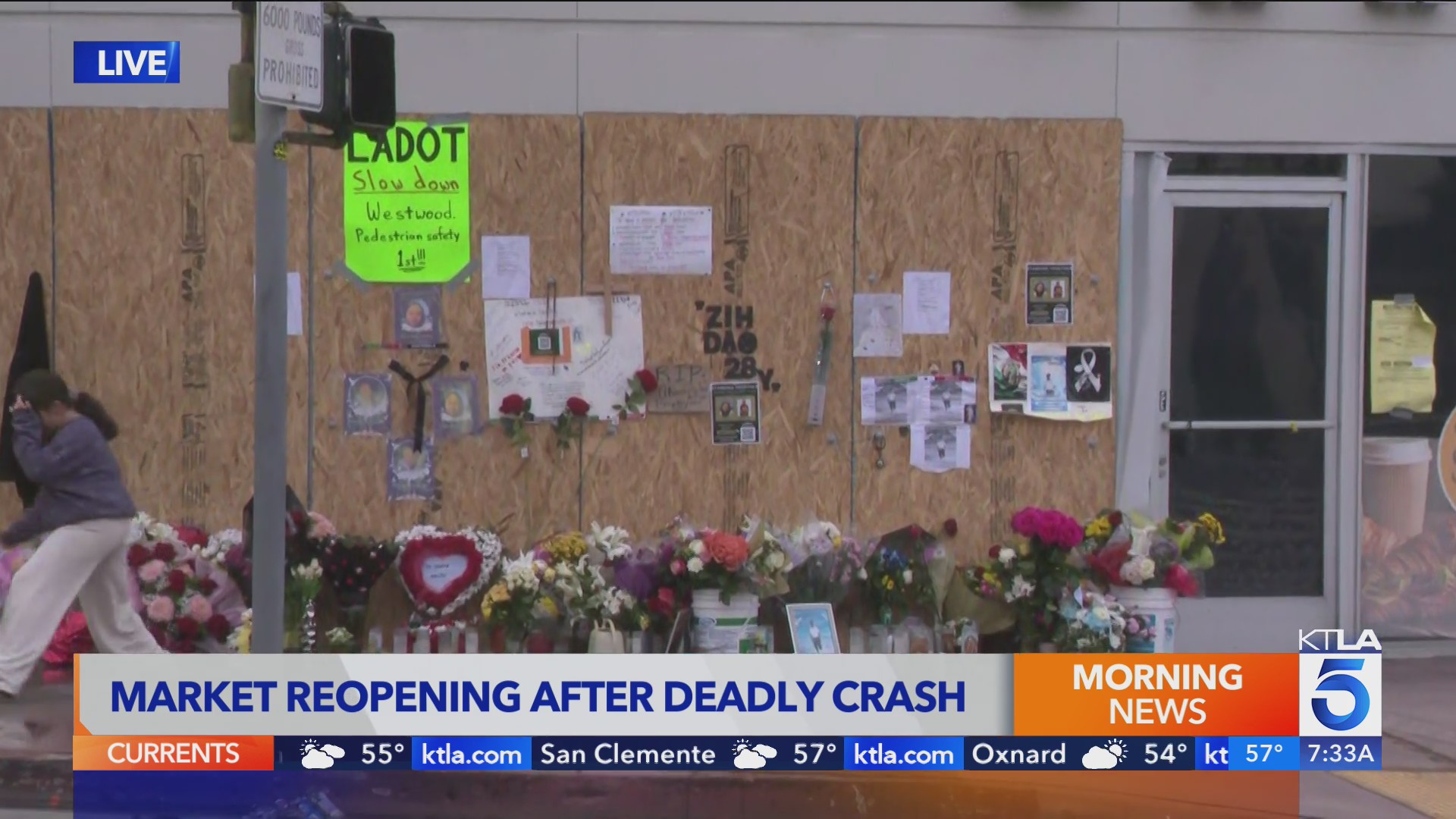 Westwood grocery store that was site of deadly crash to reopen Wednesday