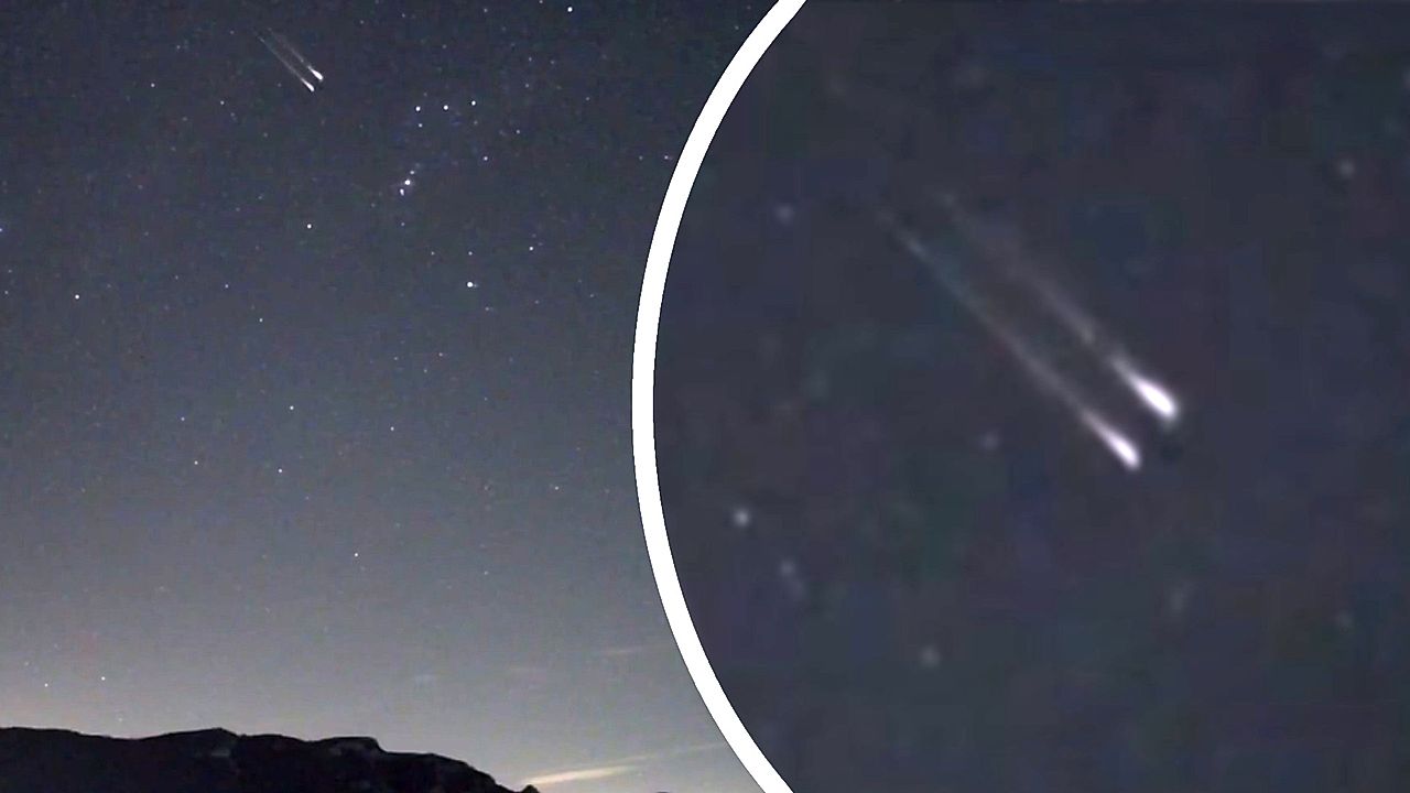 Rare double fireball from Delta Cancrids meteor shower blazes across ...