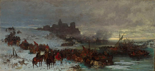 "Czarniecki pod Koldyngą", obraz Józefa Brandta z 1870 r.