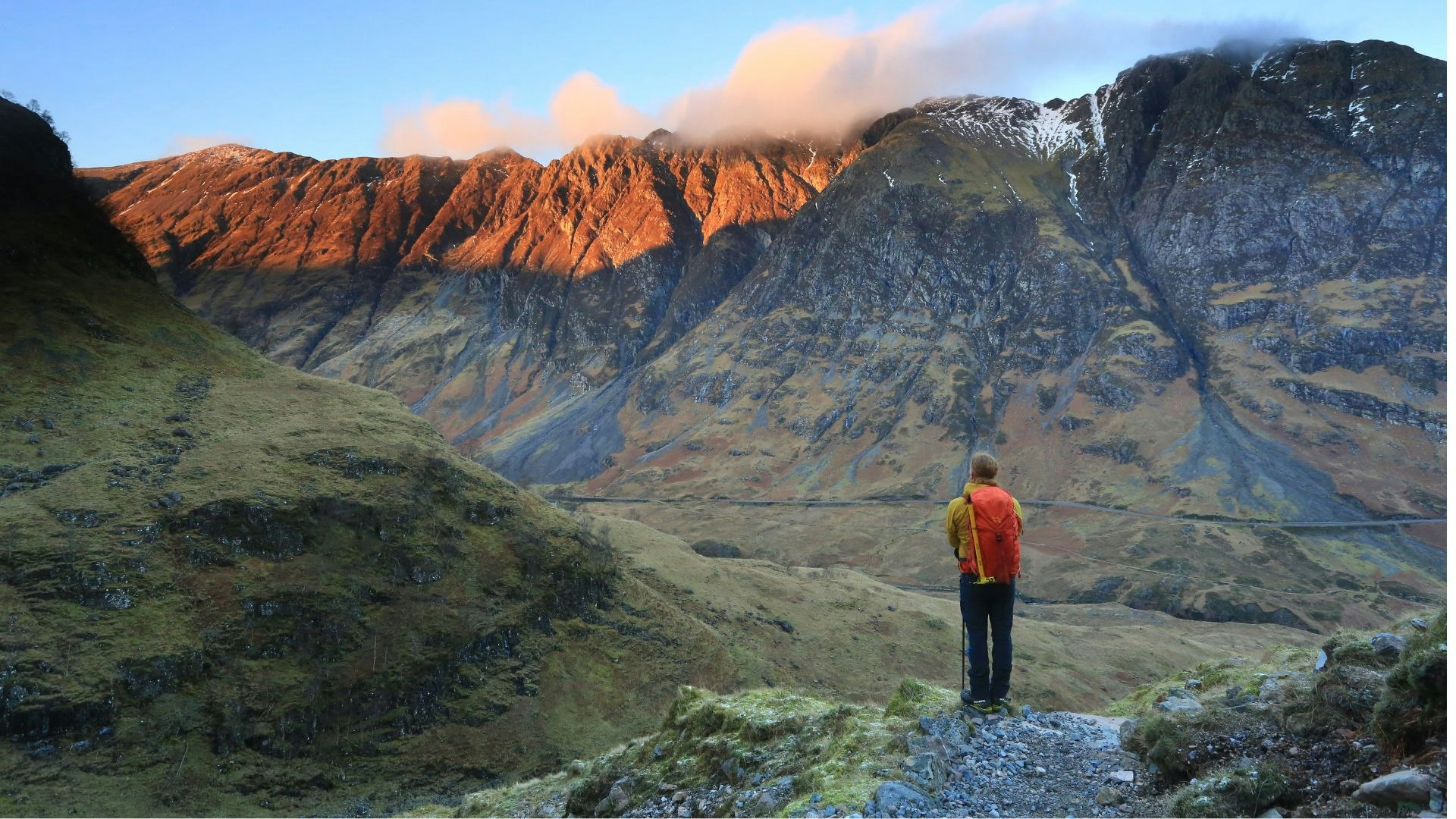 Looking to Aonach Eagach from Coire nan Lochan, Glen Coe