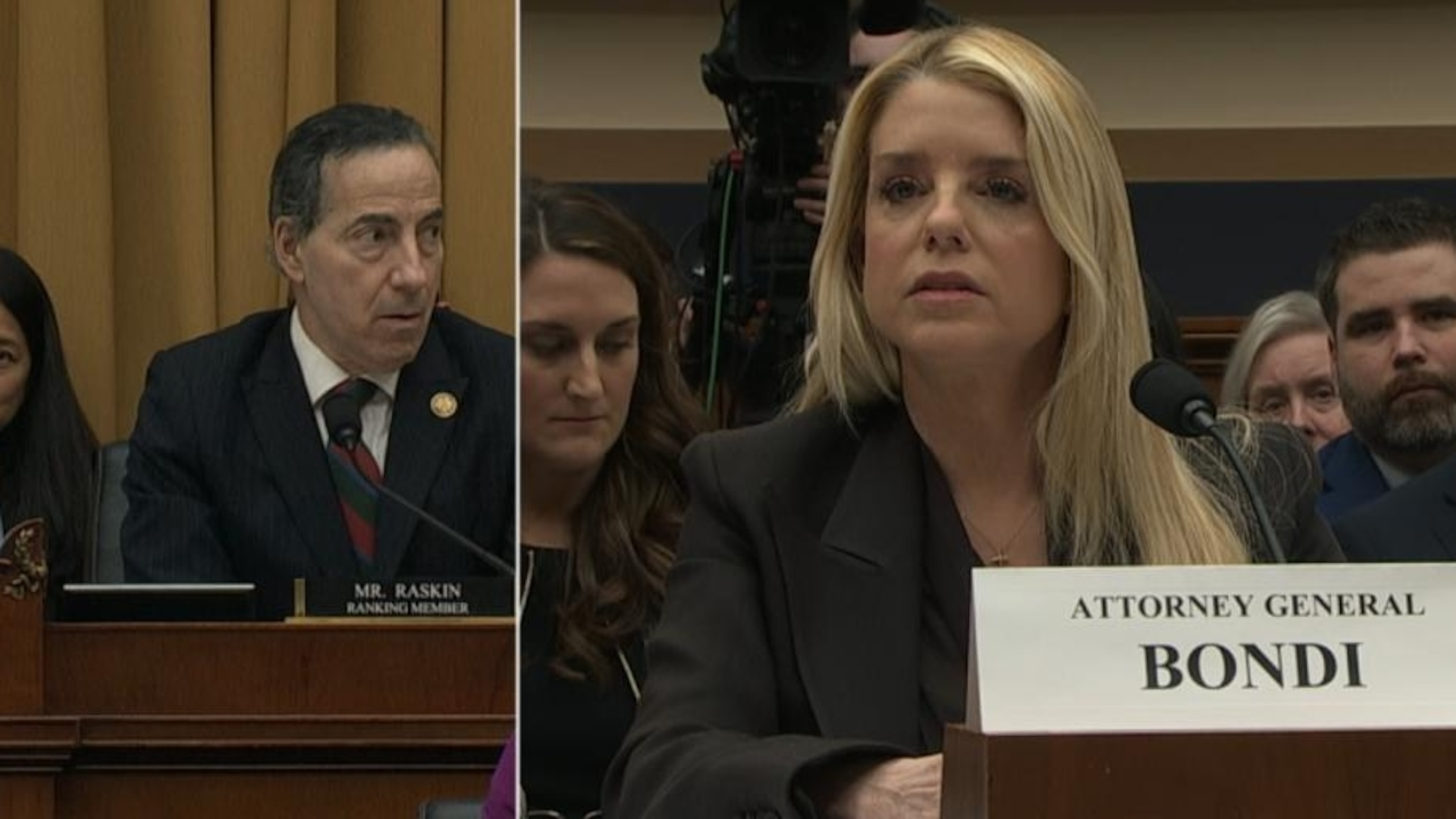 Bondi calls Rep. Raskin 'washed up, loser lawyer' in tense hearing