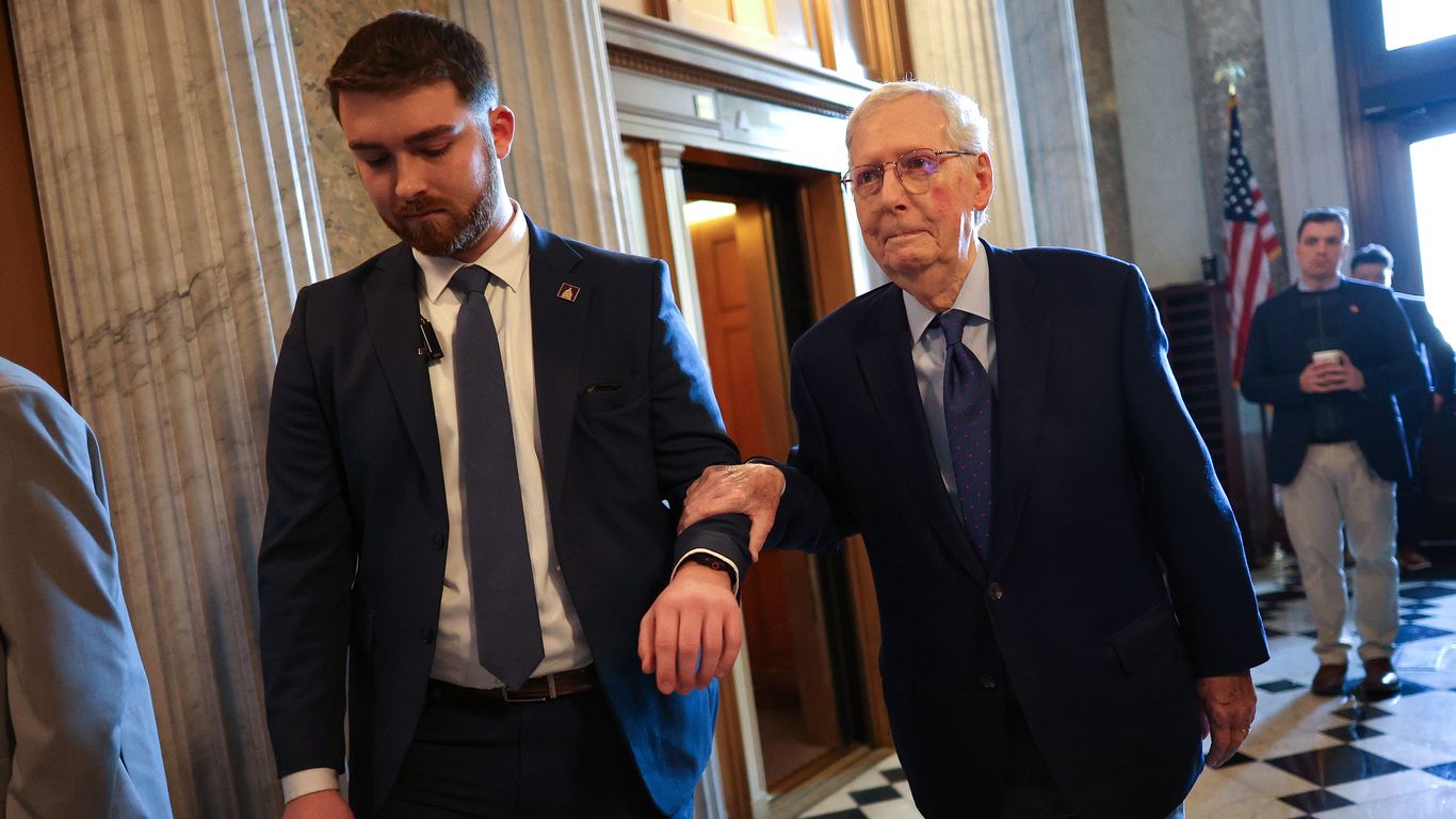 Former Senate leader Mitch McConnell discharged from hospital after ...