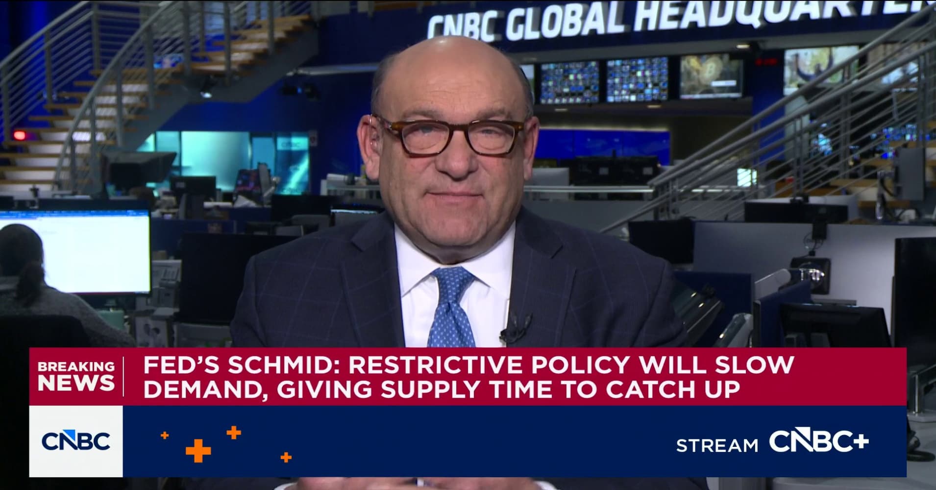 Fed's Jeffrey Schmid: Appropriate to maintain somewhat restrictive policy