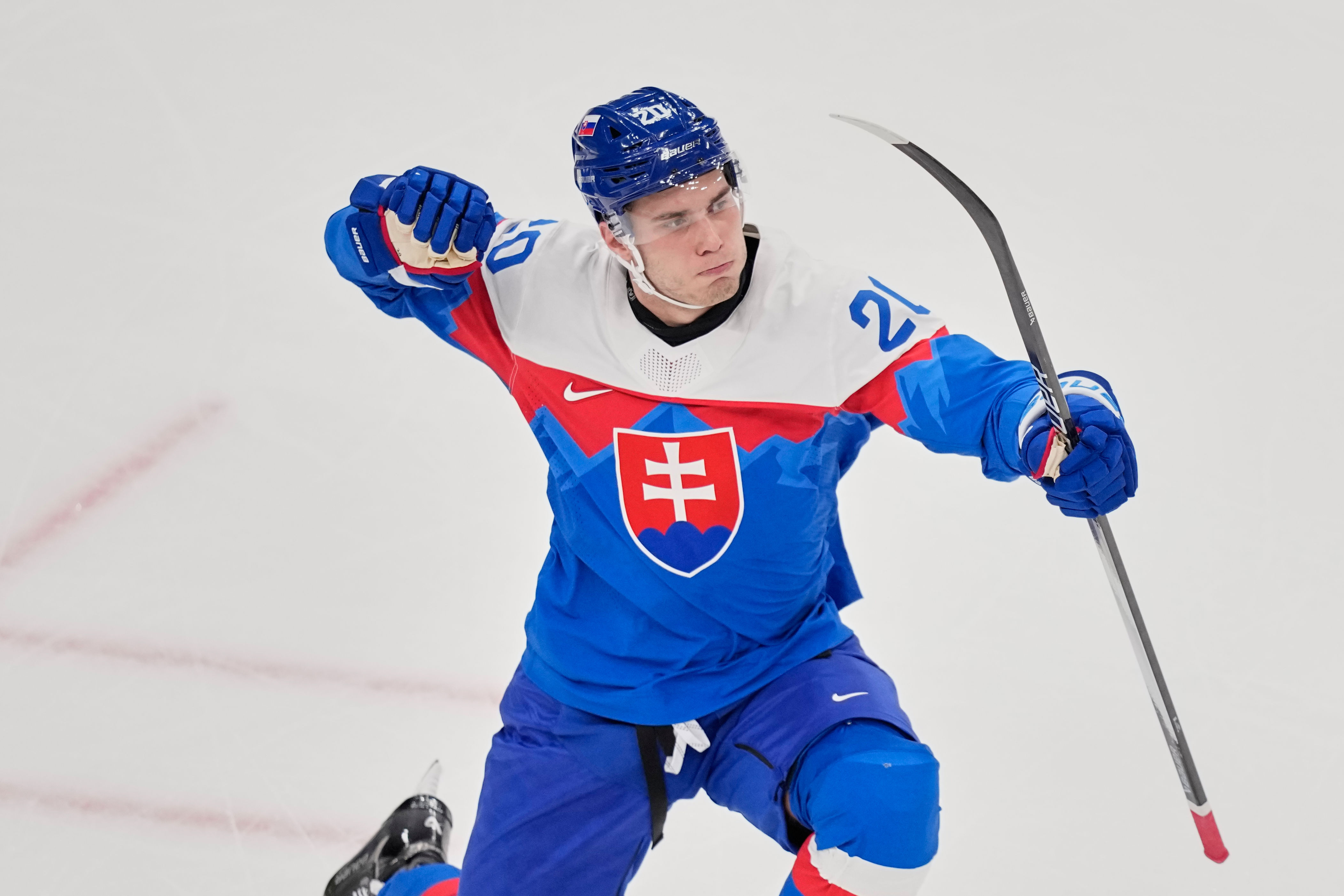 Juraj Slafkovsky scores twice as Slovakia upsets Finland 4-1 to open the  Milan Cortina Olympics