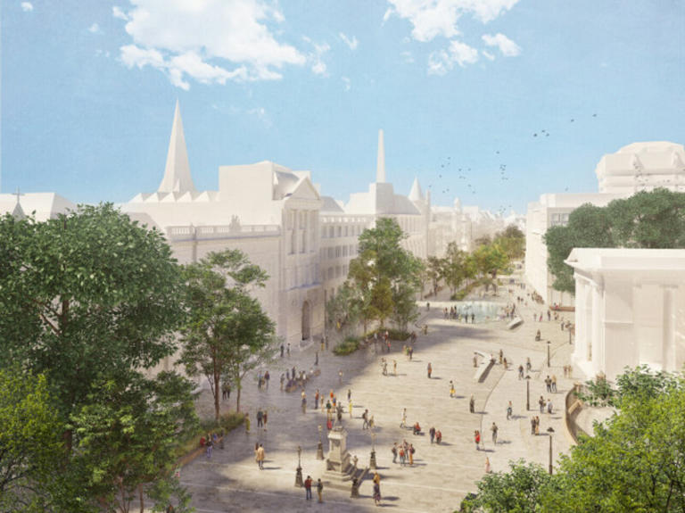 Dublin City Council unveils plans for what pedestrianised College Green ...