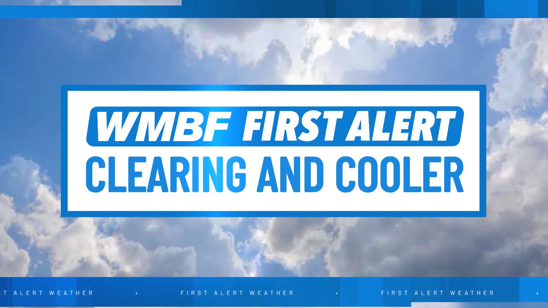 First alert: Clearing and cooler to end the week