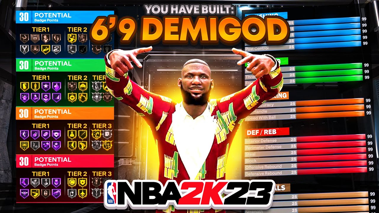 First ever 6'9 rebirth build will break NBA 2K23! Demigod point guard ...
