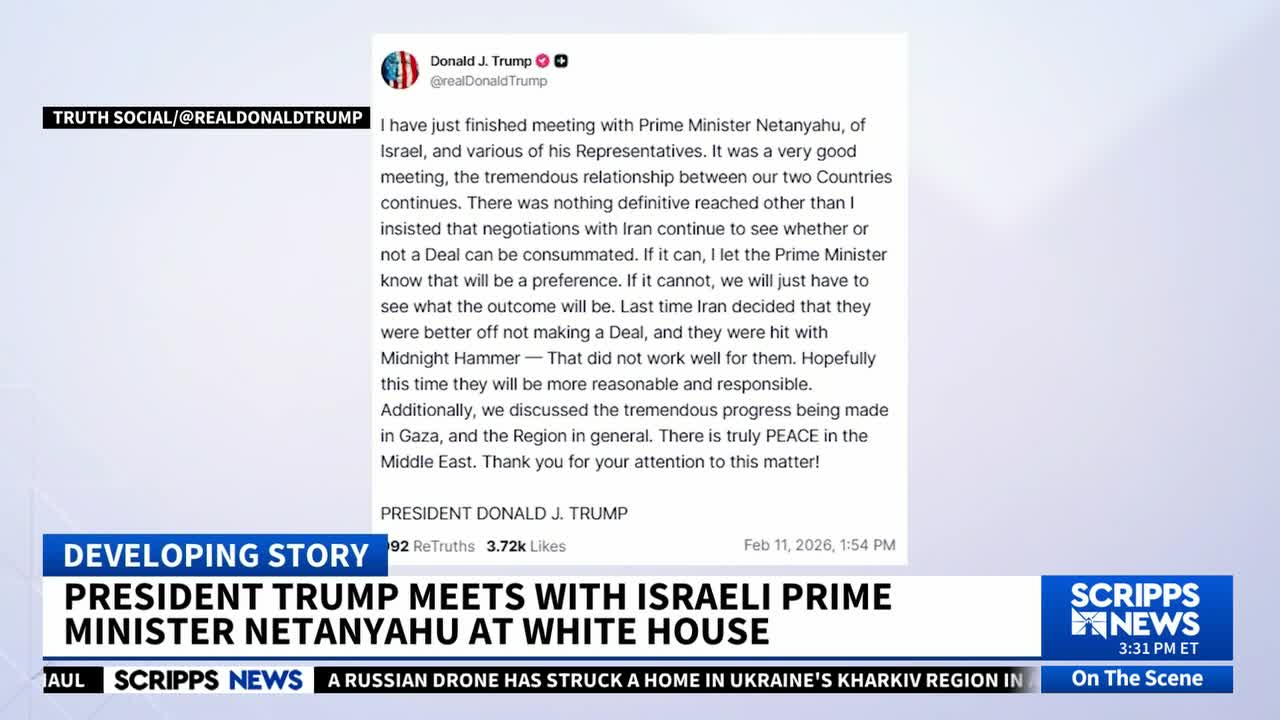 President Trump meets with Netanyahu