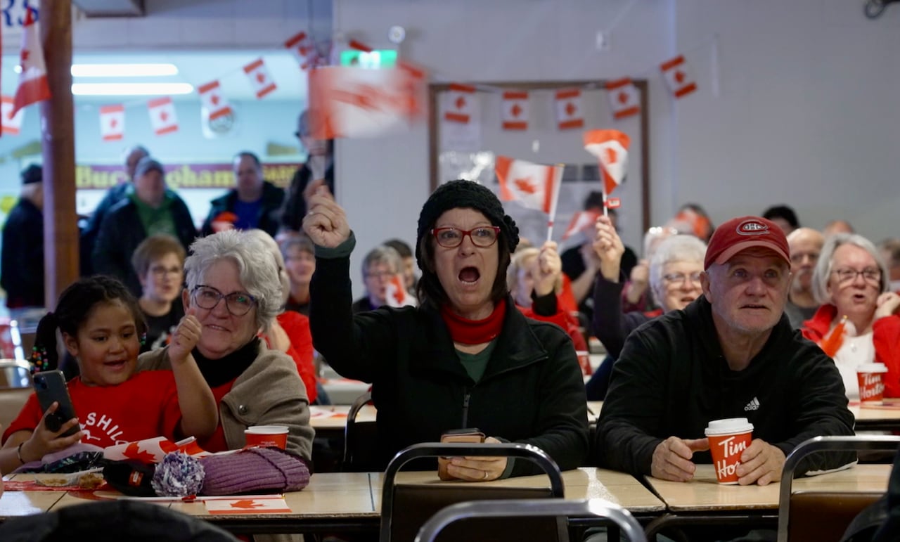 Thessalon cheers on local biathlete Shilo Rousseau at Winter Olympics