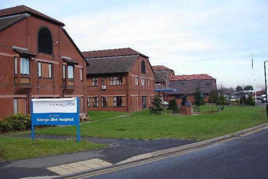 The father-of-two was rushed to the George Eliot Hospital in Nuneaton, Warwickshire after he became sick (George Eliot NHS Trust/Wikipedia)