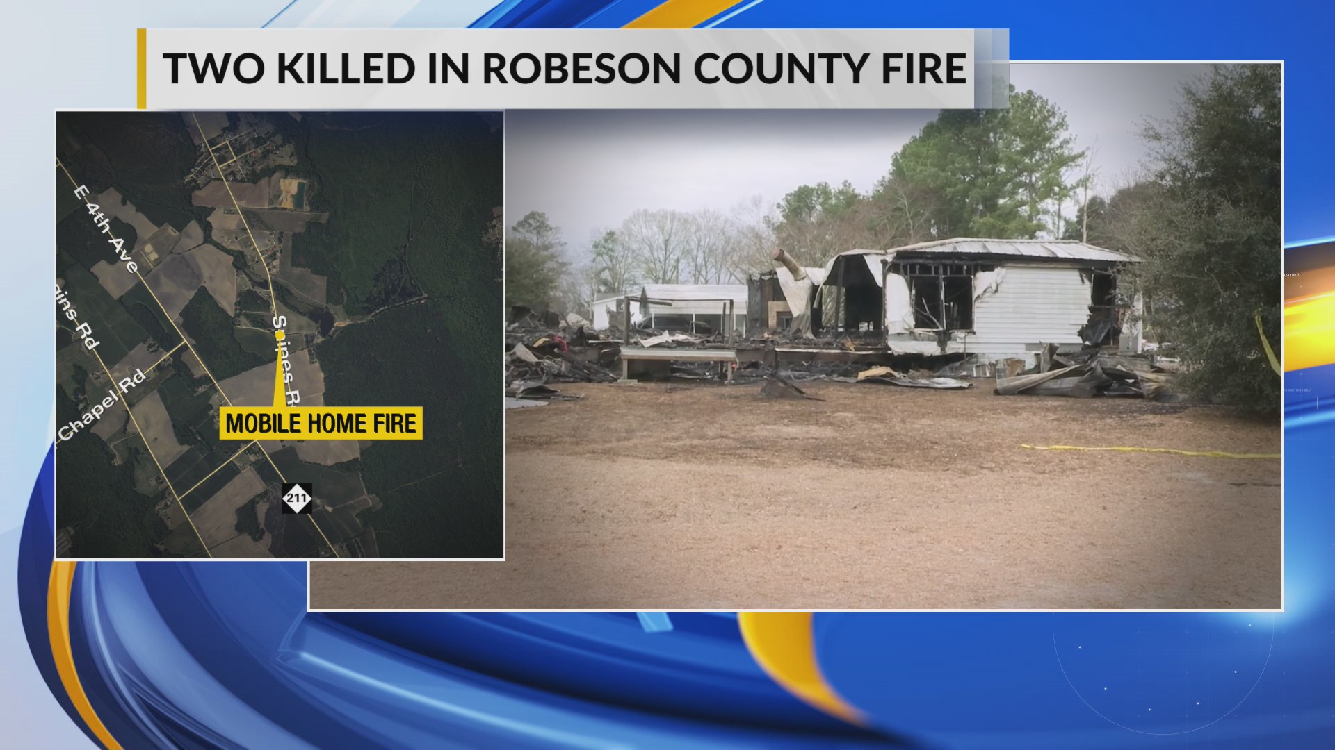 2 dead in Robeson County mobile home fire, officials say