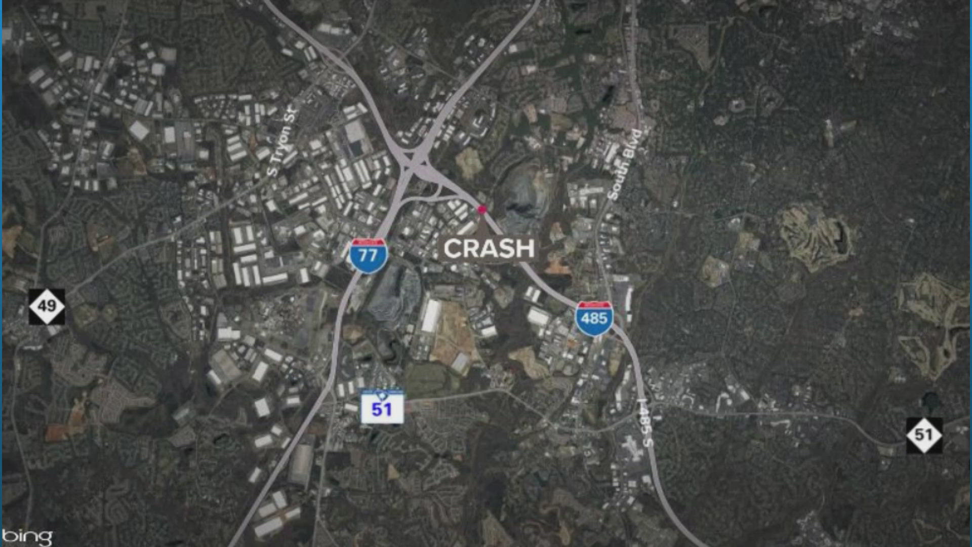 Crash causes miles-long backup on I-485 outer loop