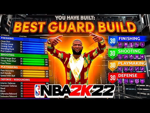 Best guard build in NBA 2K22! New demigod slashing playmaker build in ...