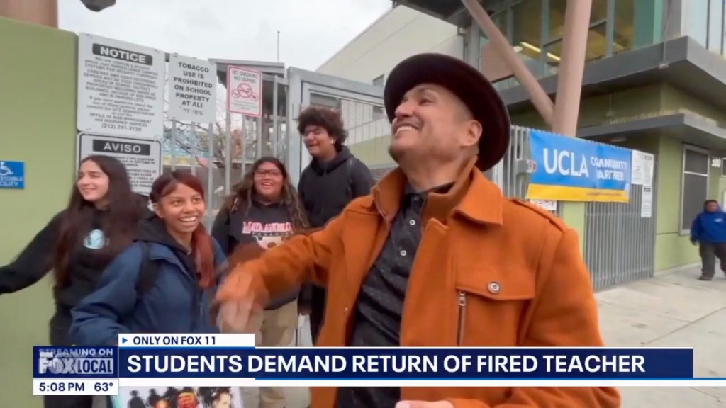 LA teacher fired for opening school gate to students joining anti-ICE ...